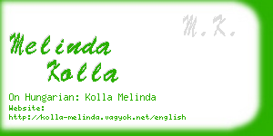 melinda kolla business card